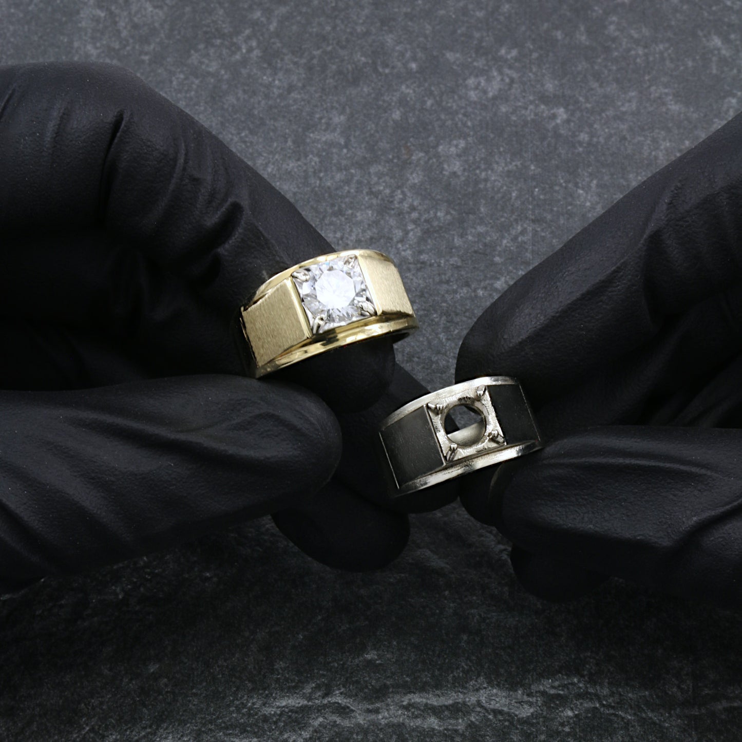 Recreated Gent Ring 14k White Gold Casting