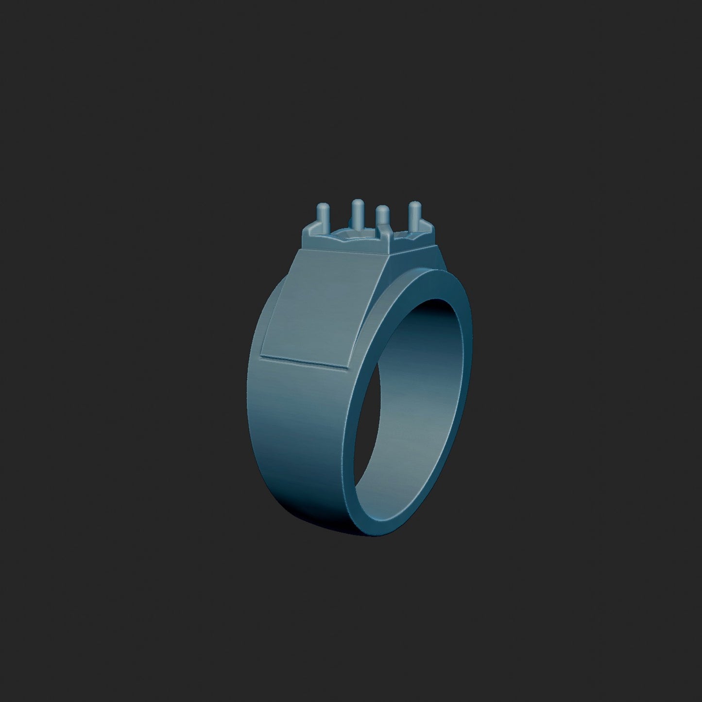Recreated Gent Ring 14k White Gold Casting