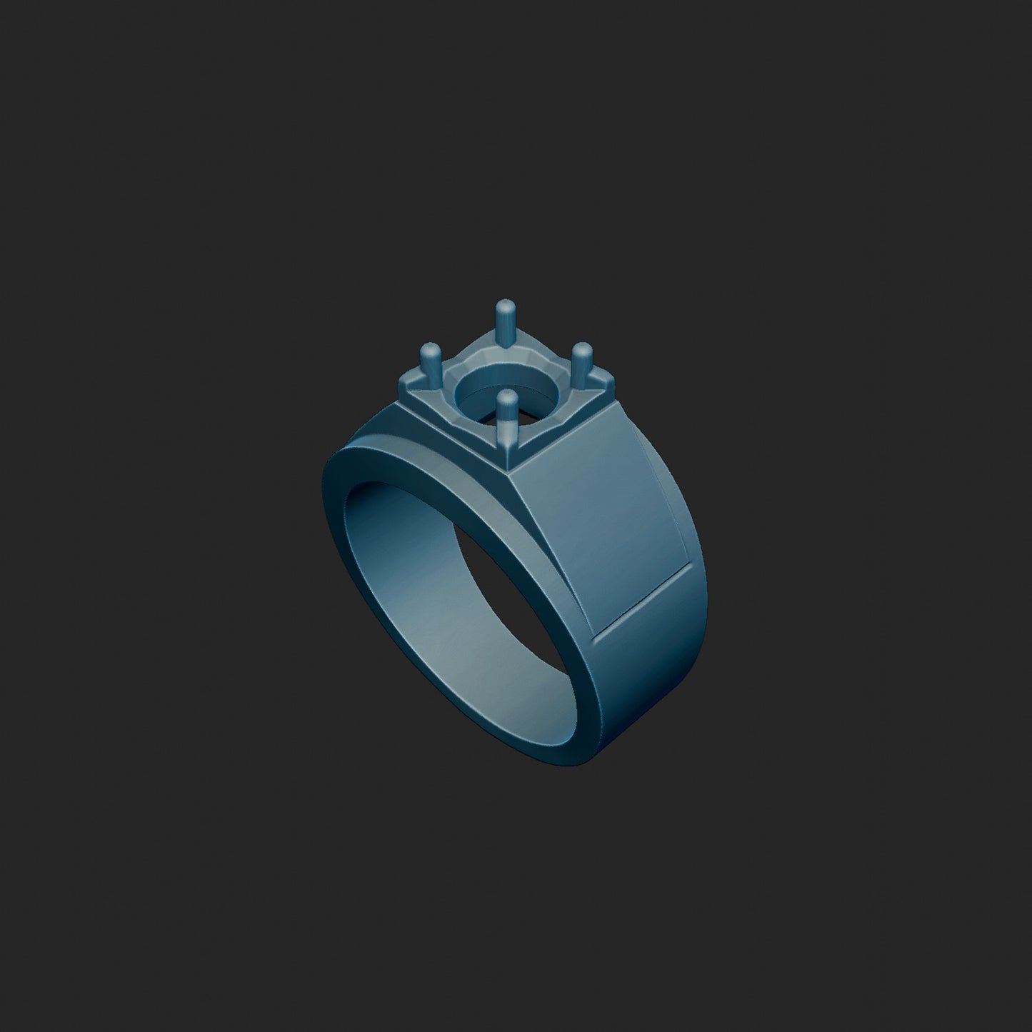 Recreated Gent Ring 14k White Gold Casting