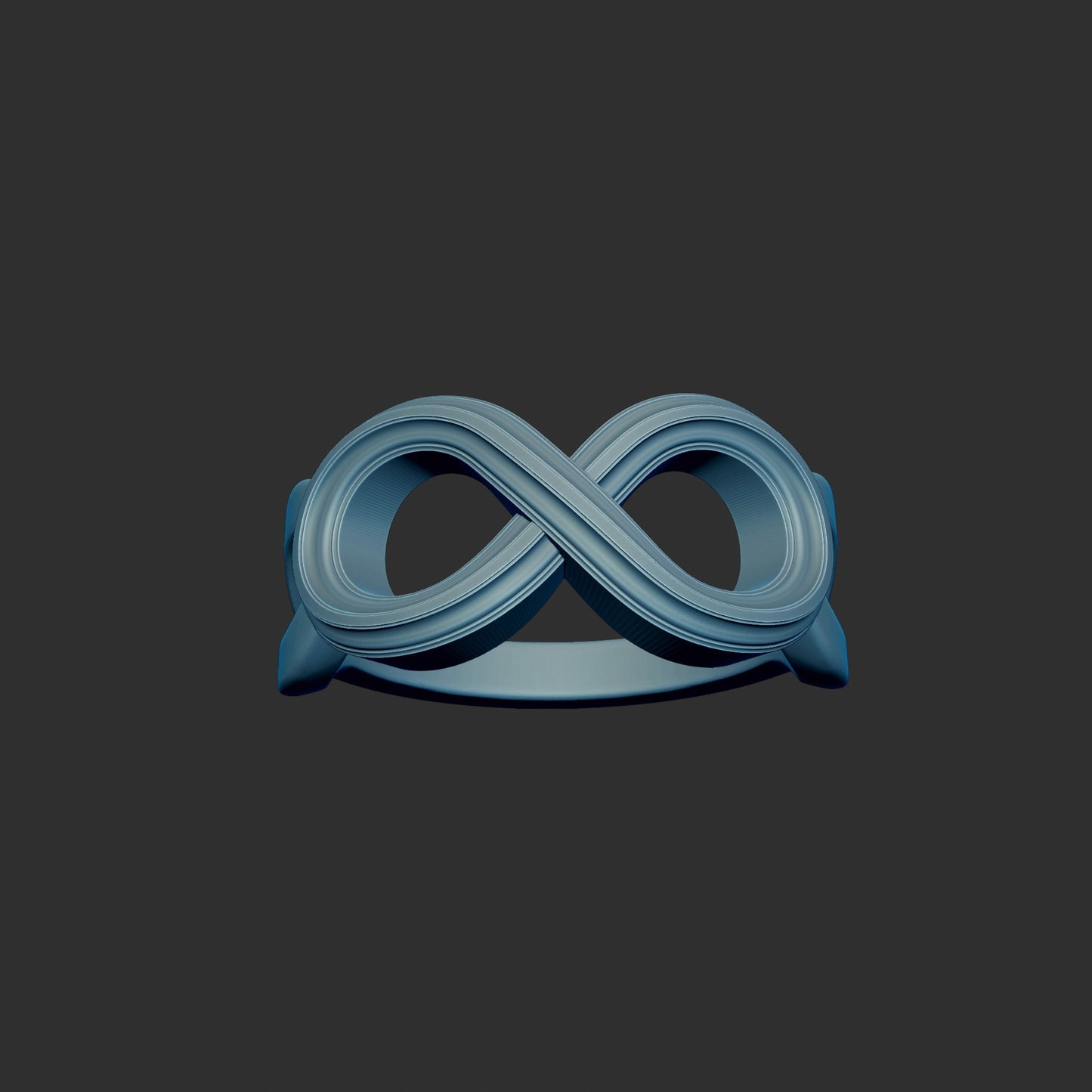 Decorative Infinity Symbol Ring 3d Model