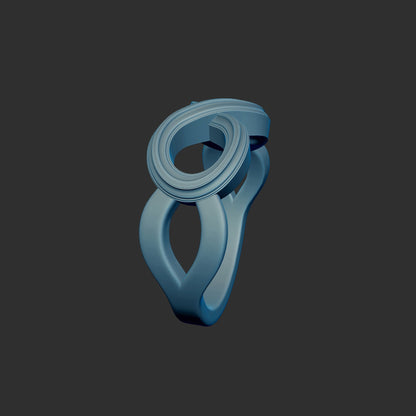Decorative Infinity Symbol Ring 3d Model