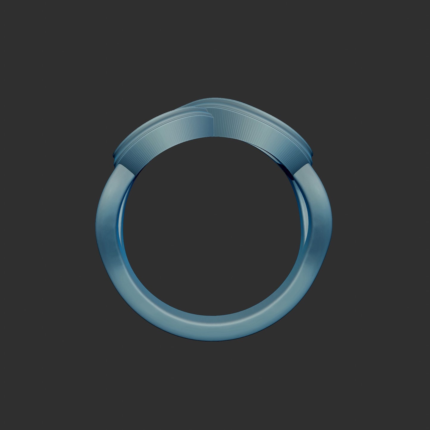 Decorative Infinity Symbol Ring 3d Model