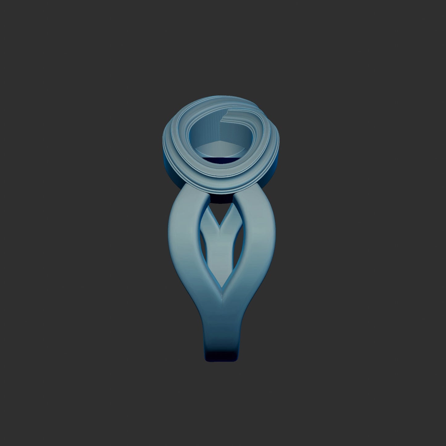 Decorative Infinity Symbol Ring 3d Model