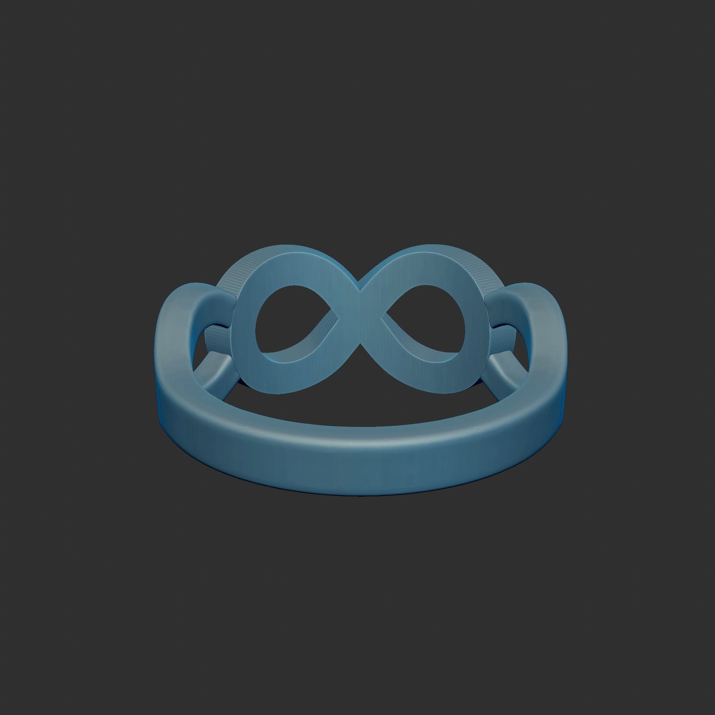 Decorative Infinity Symbol Ring 3d Model