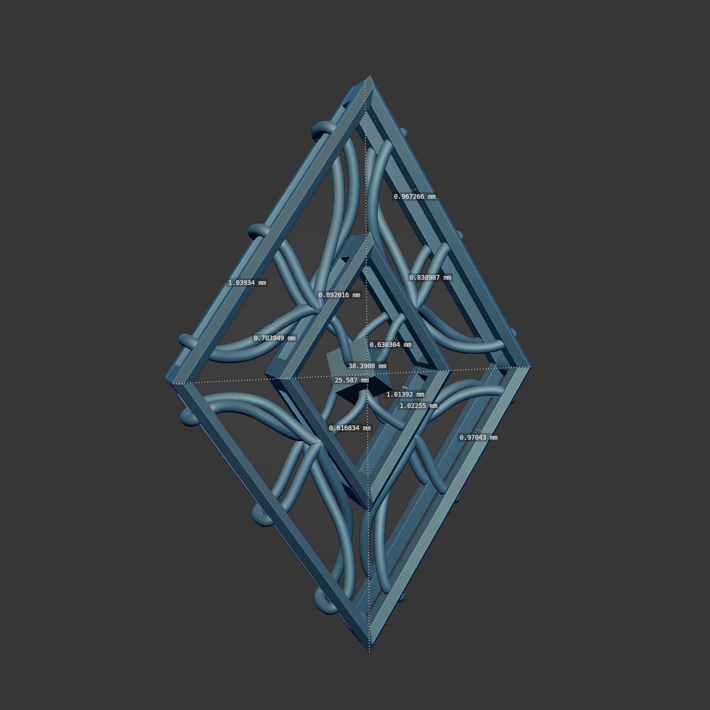 Eternal Slide Pendant 3d Model