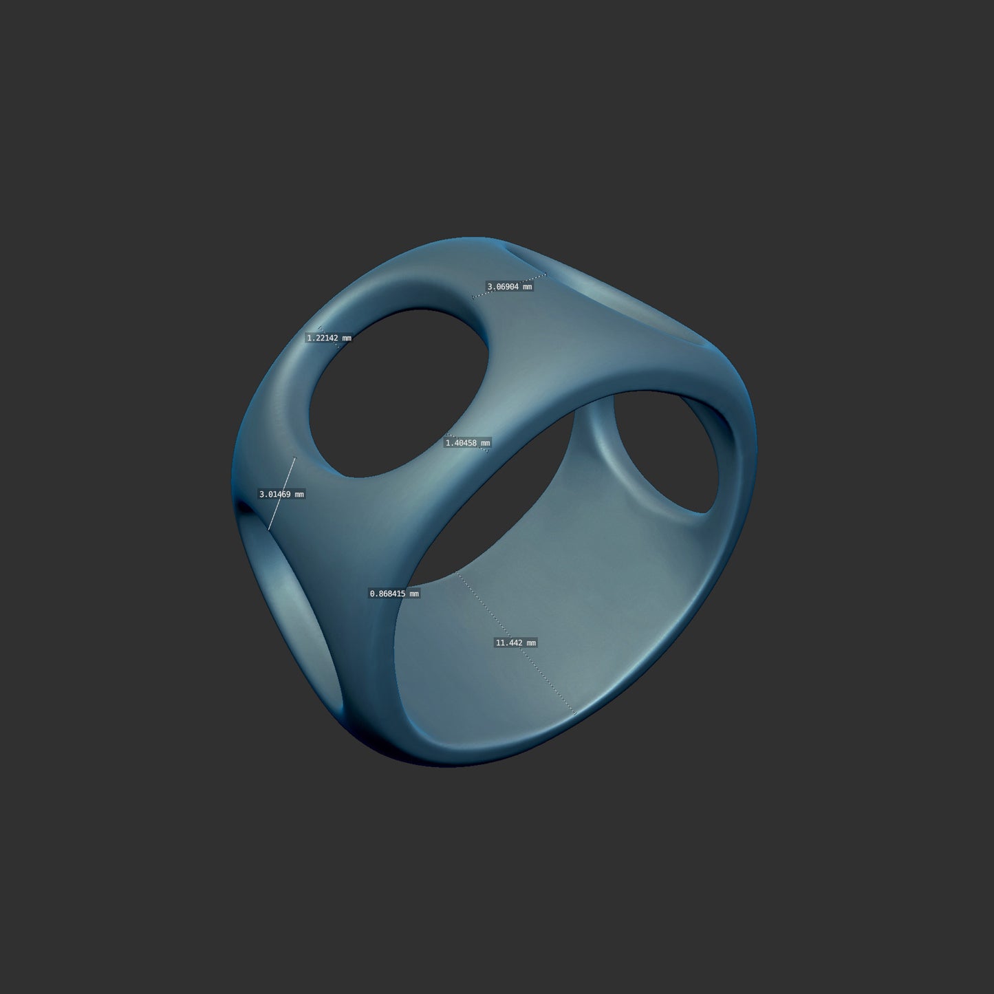 Abstract Circle Ring 3d Model