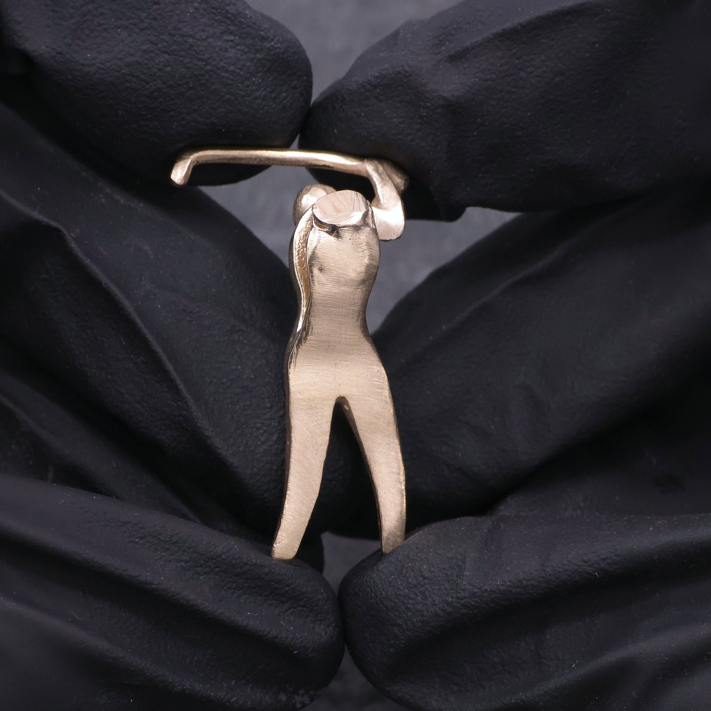 14k Yellow Updated Abstract Golfer Pendant