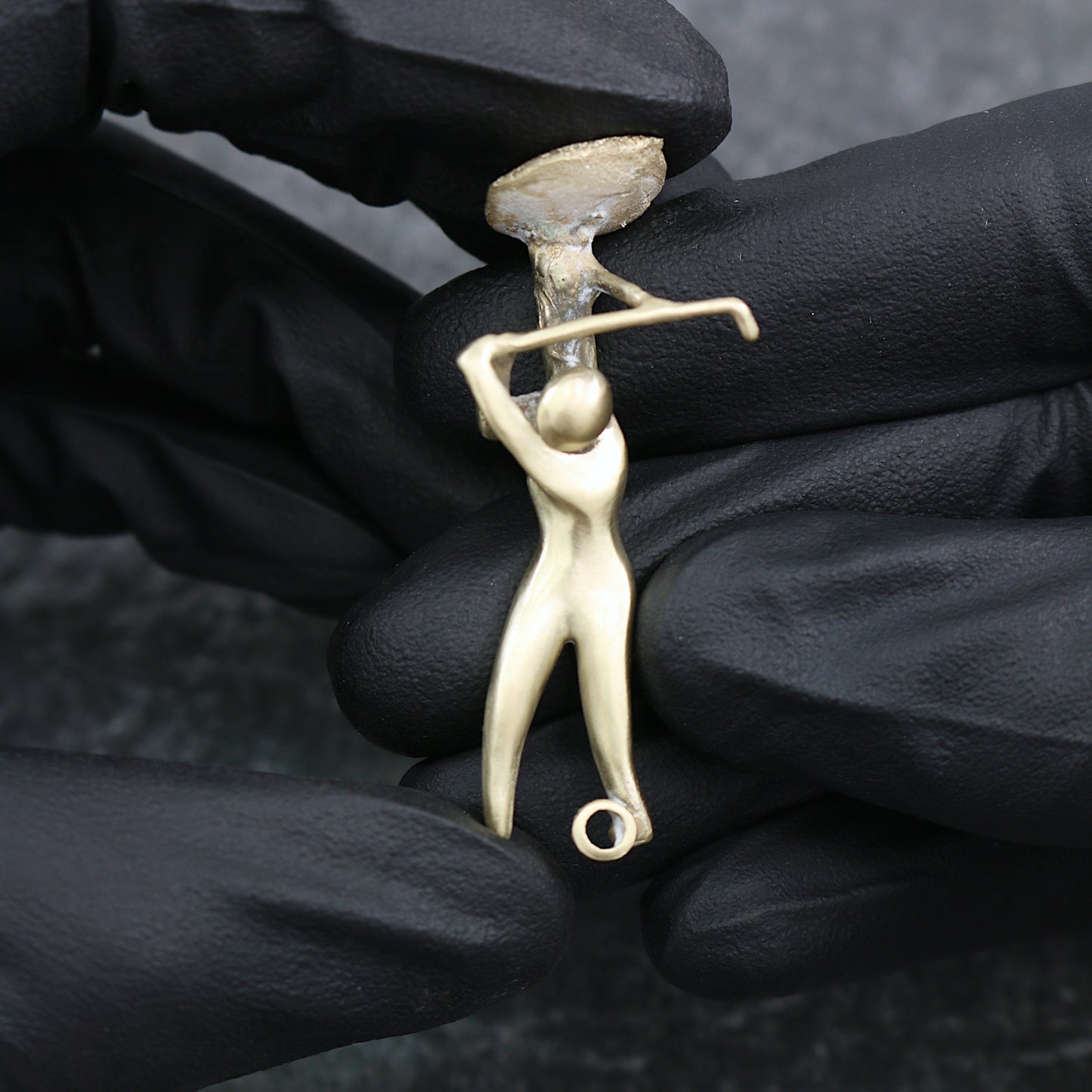 Abstract Golfer Pendant