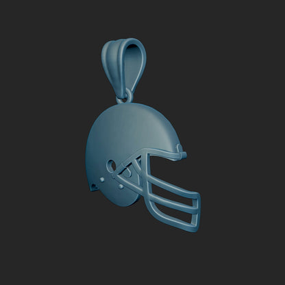 Textured American Football Helmet 3d Model