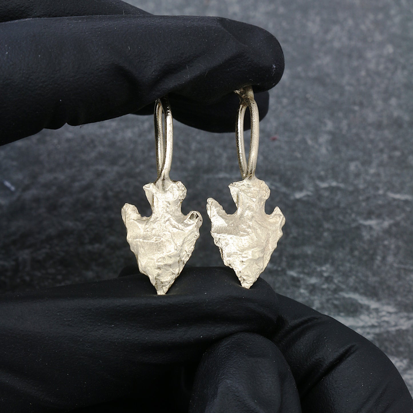 14k Yellow Gold Arrow Head Pendant Casting