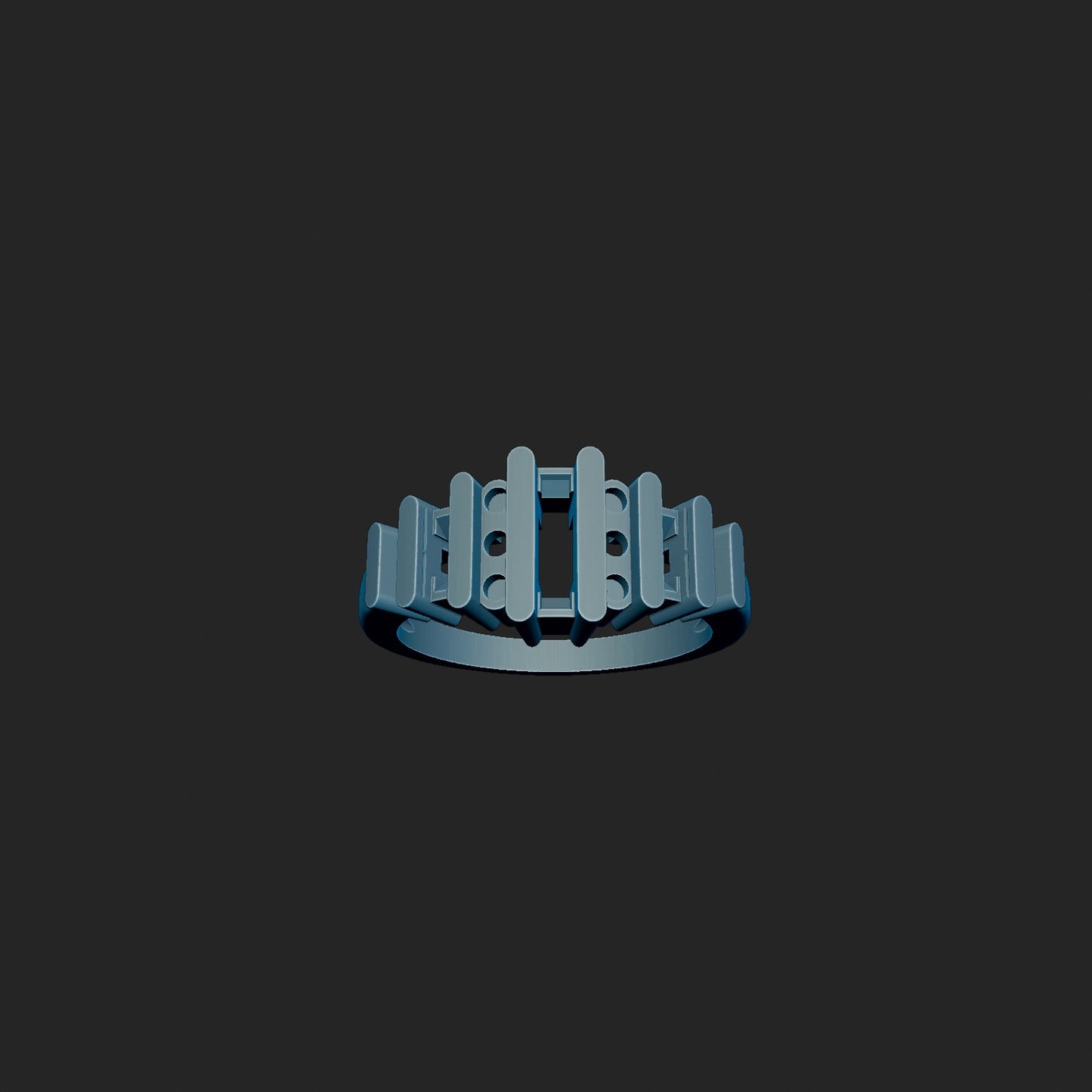 Custom Diamond and Sapphire Ring