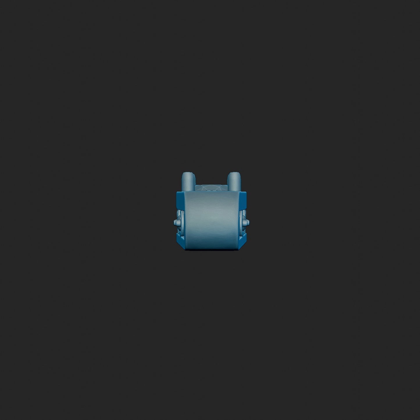 Round Diamond Slide Scroll Pendant 3d Model
