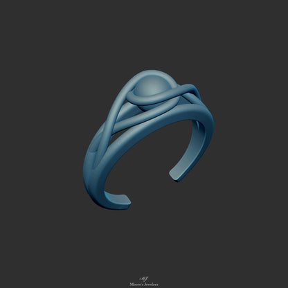 Infinity Sphere Ring 3d Model (Adjustable One Size Fits All)