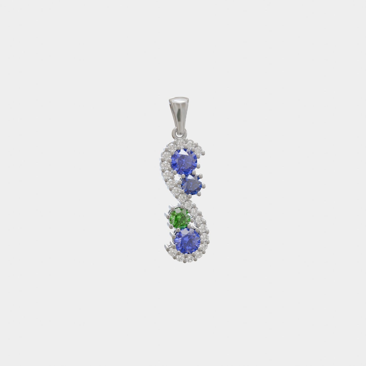 Custom Made S Style Family Pendant