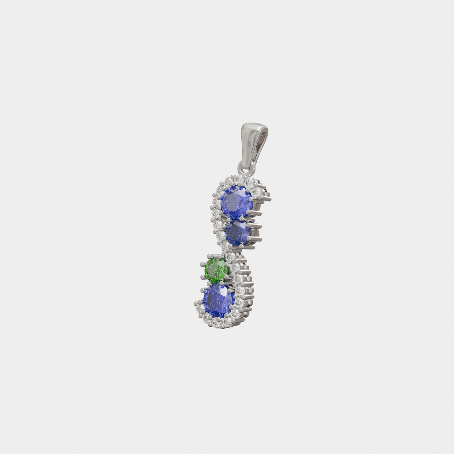 Custom Made S Style Family Pendant