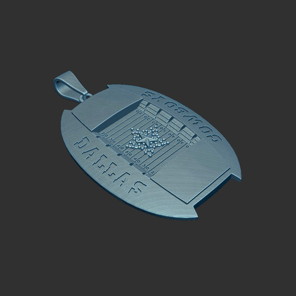 Cowboys AT&T Stadium Custom Pendant 3d Print