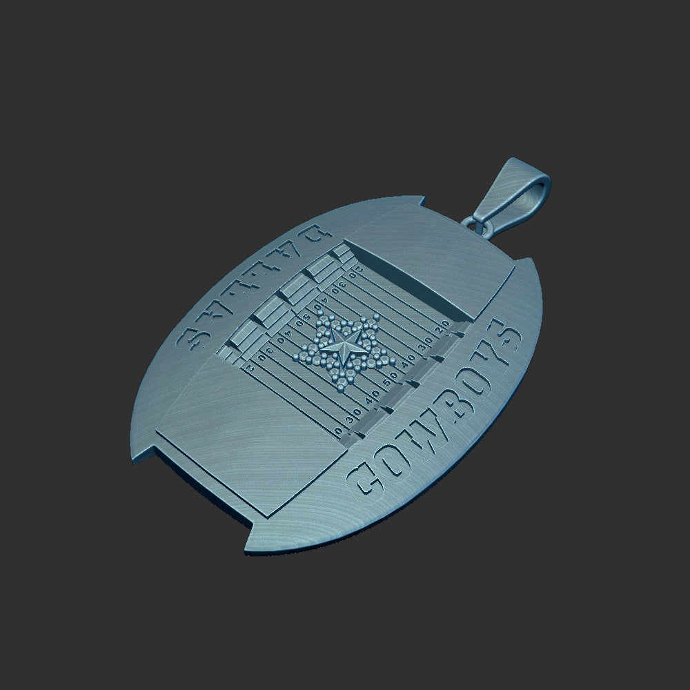 Cowboys AT&T Stadium Custom Pendant 3d Print
