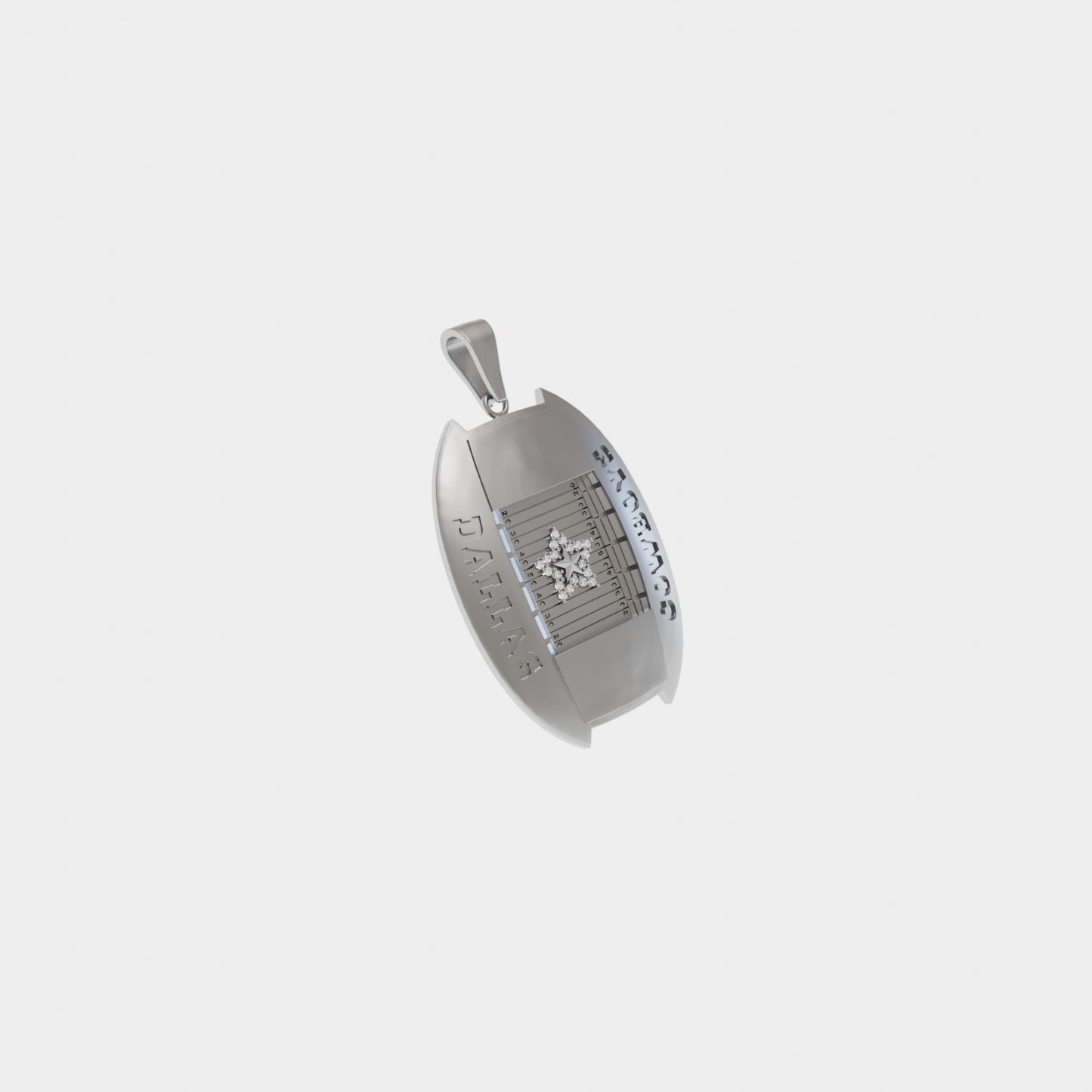 Cowboys AT&T Stadium Custom Pendant 3d Print