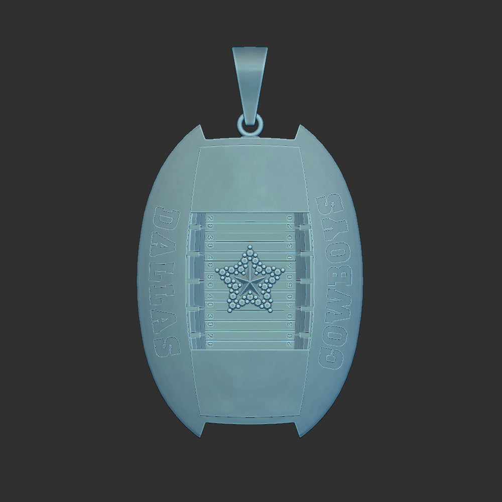 Cowboys AT&T Stadium Custom Pendant 3d Print