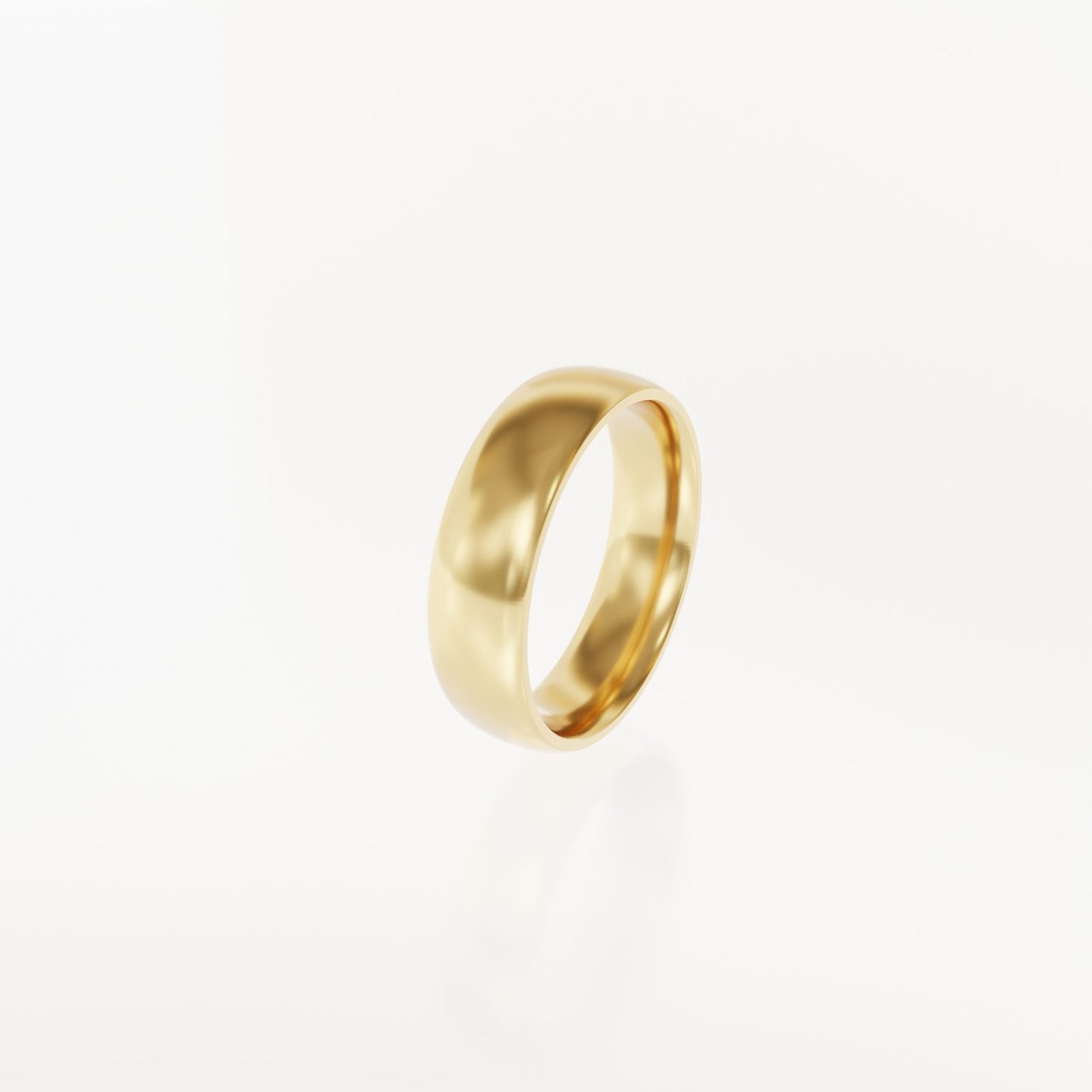 6mm Smooth Comfort Fit Band 3d Model (Includes Finger Sizes 6-15)