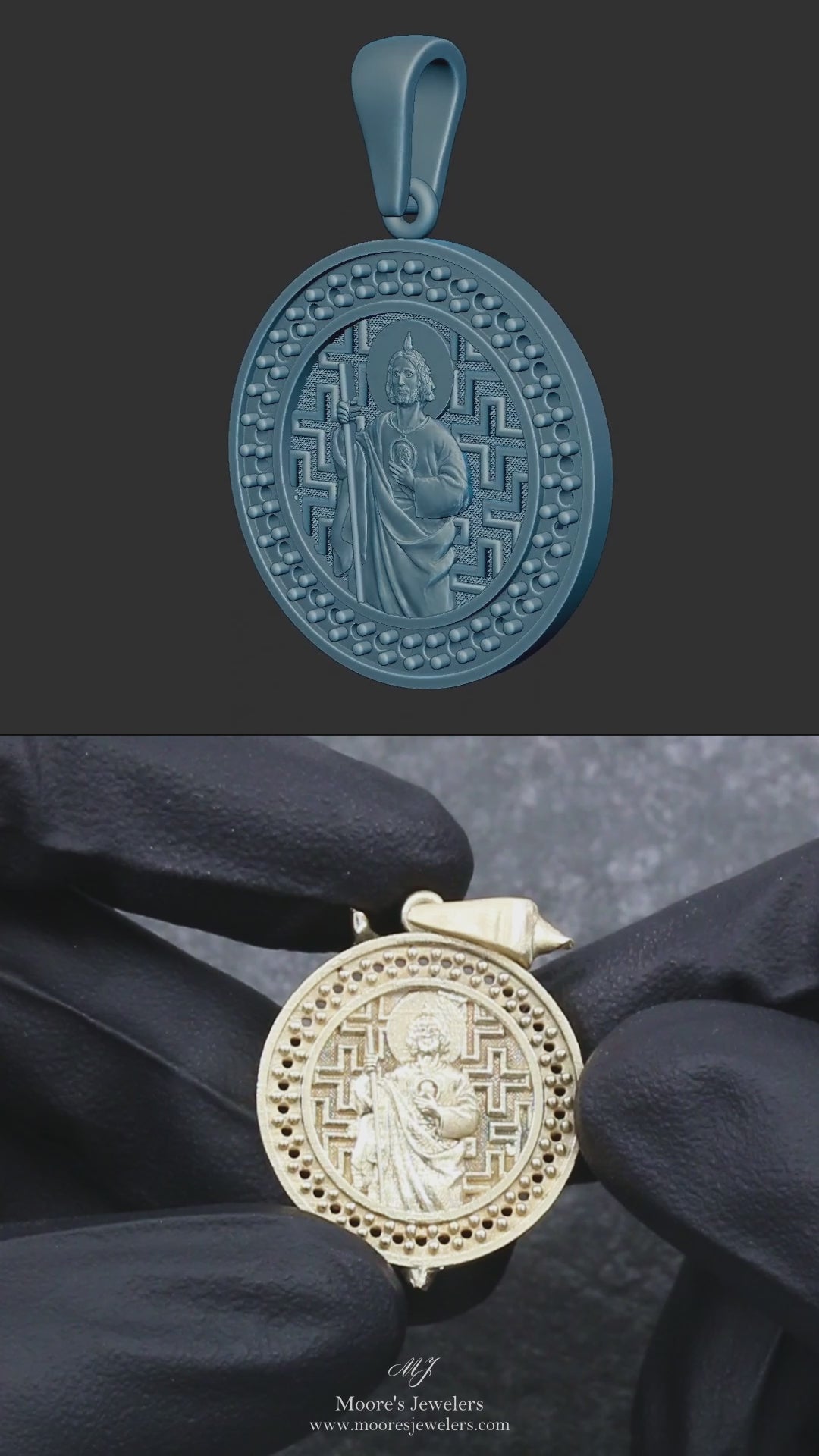 14k Yellow Gold Saint Jude Pe…
