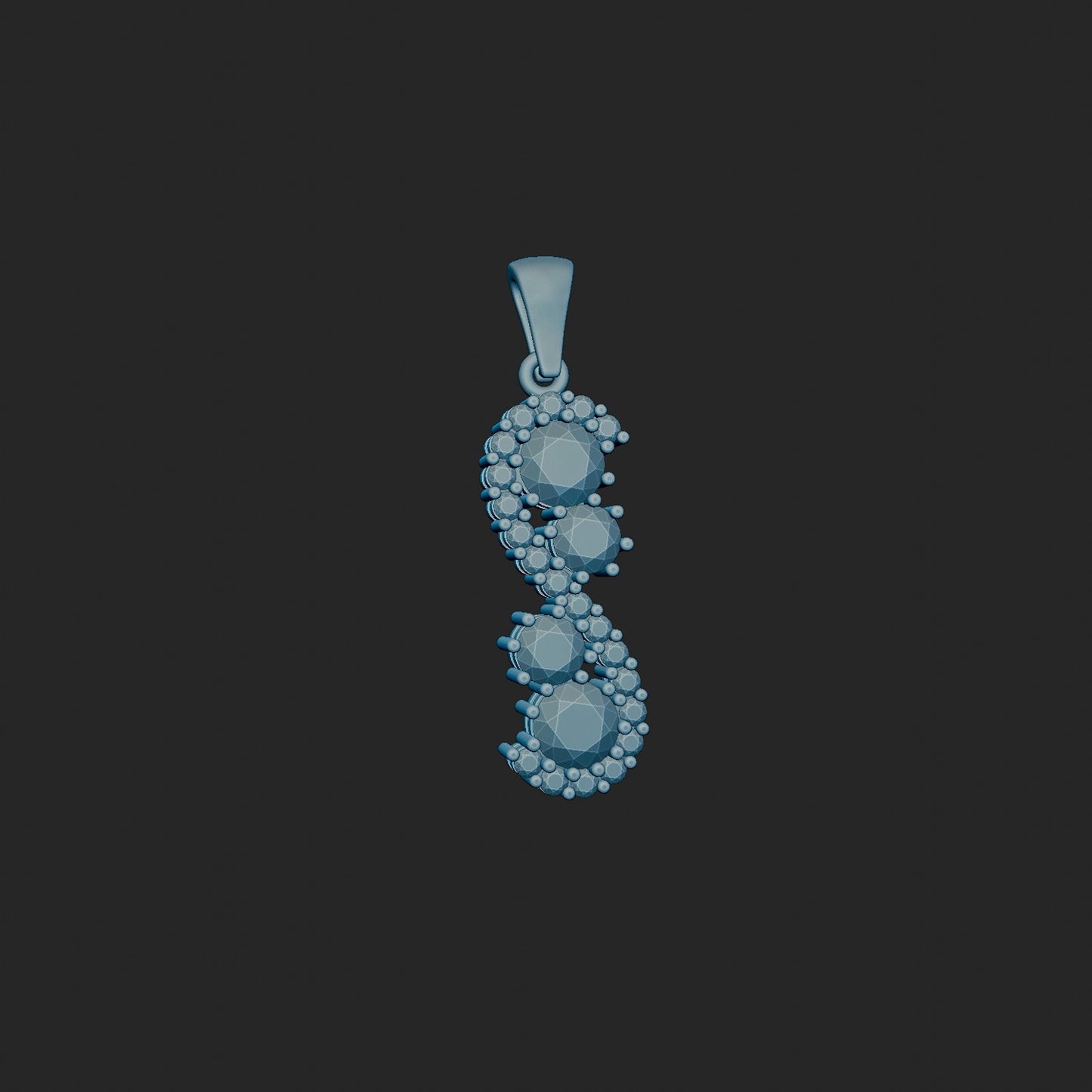 Custom Made S Style Family Pendant