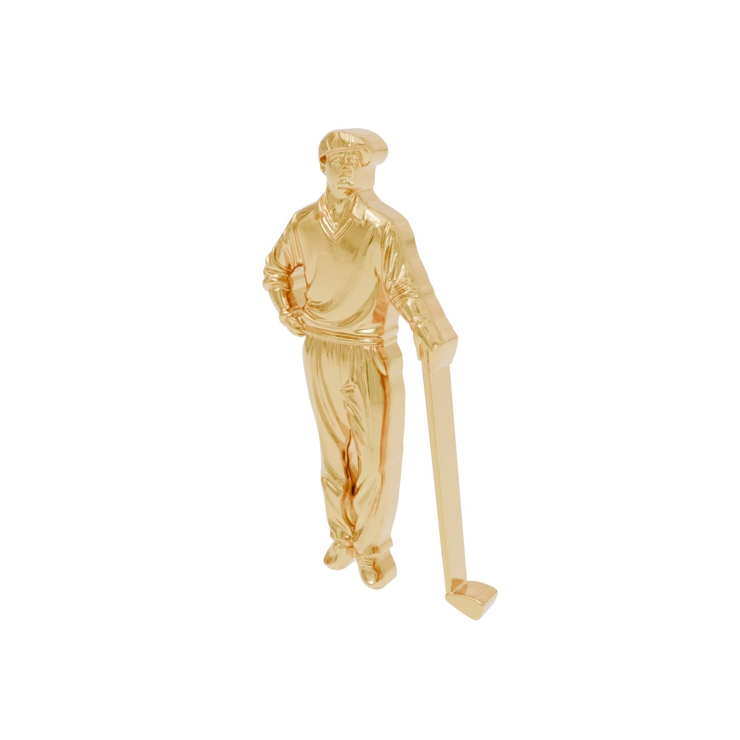 Stylized Golfer Relief 3d Model