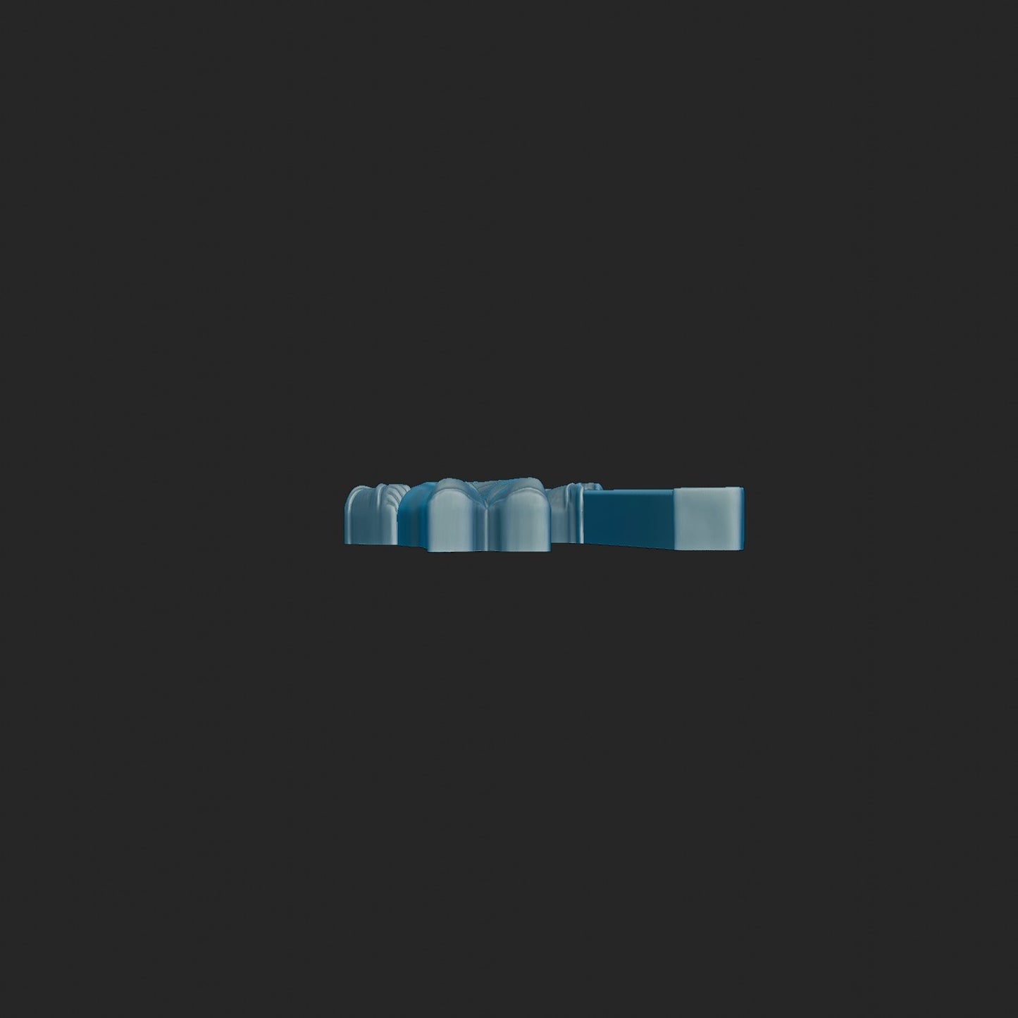 Stylized Golfer Relief 3d Model