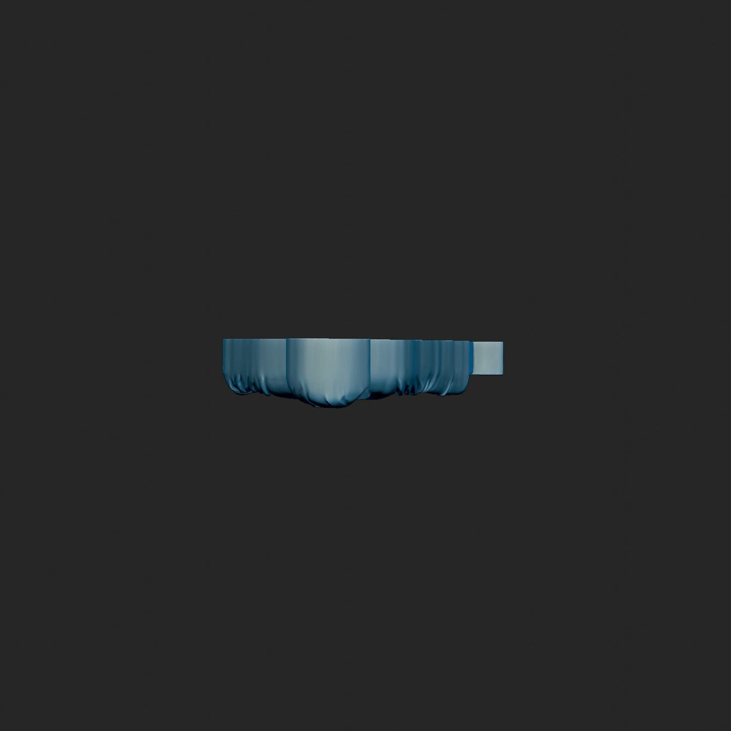 Stylized Golfer Relief 3d Model