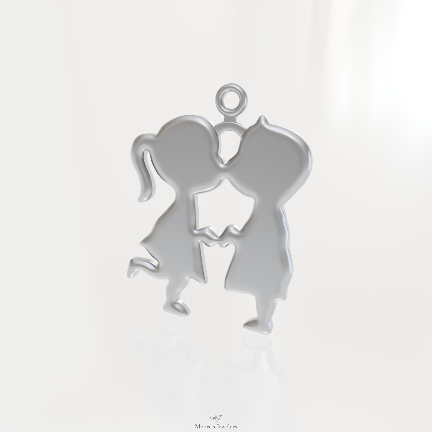 Young Love Pendant / Charm 3d Model