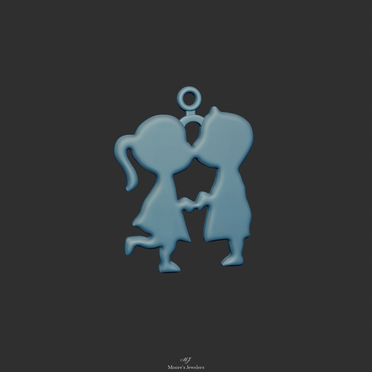 Young Love Pendant / Charm 3d Model