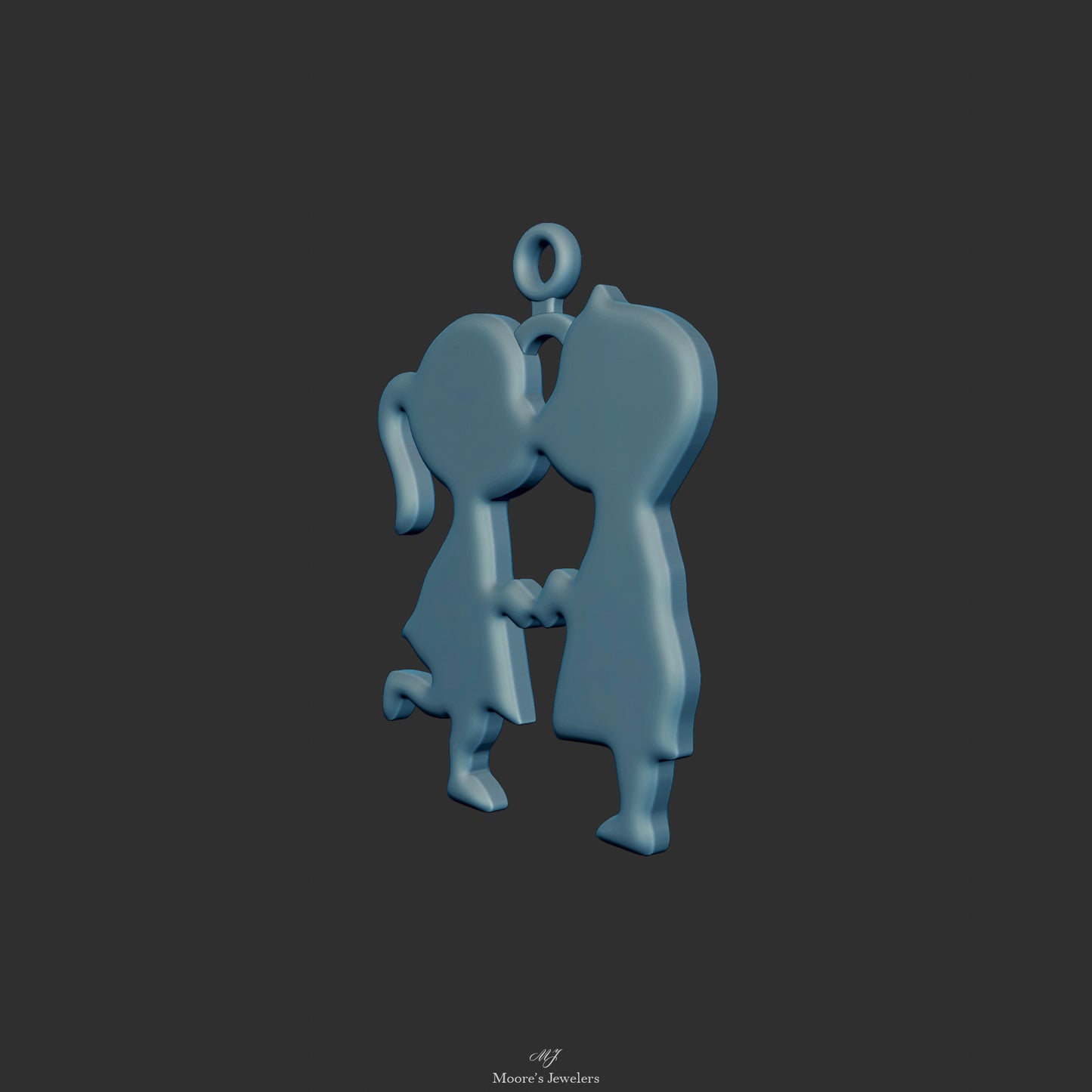 Young Love Pendant / Charm 3d Model