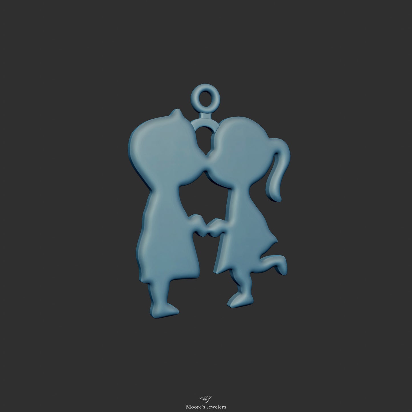 Young Love Pendant / Charm 3d Model