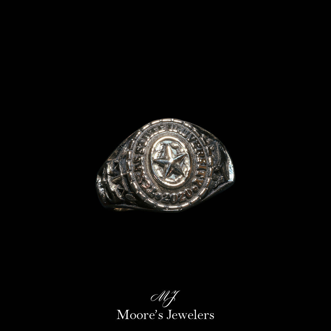 10k Yellow Gold Texas State University Class Ring