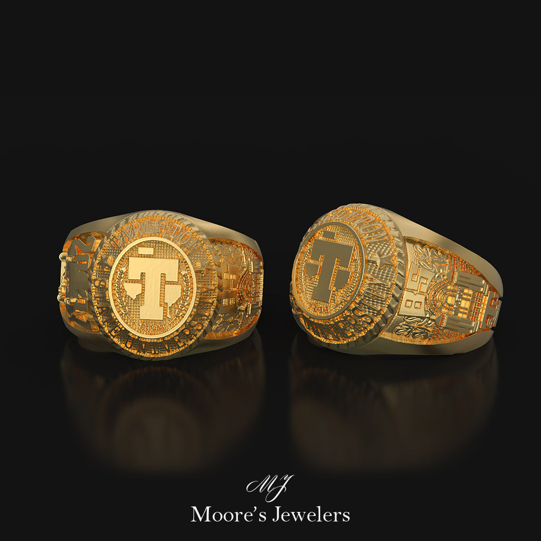 14k Yellow Gold Tarleton State University Class Ring Moore s Jewelers