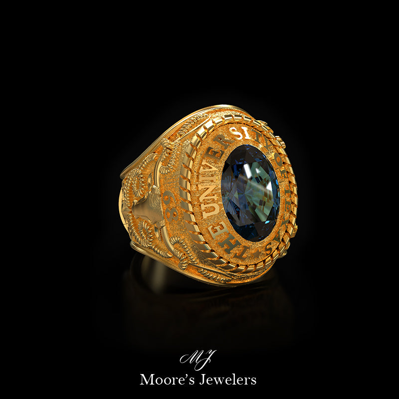 14k Yellow Gold University of Texas Class Ring