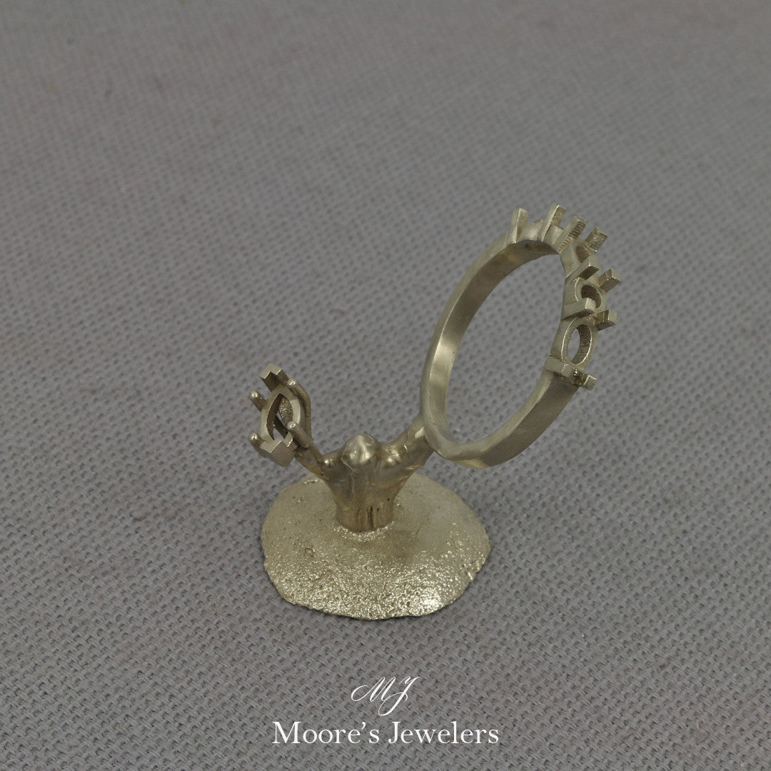 14k White Gold Casting