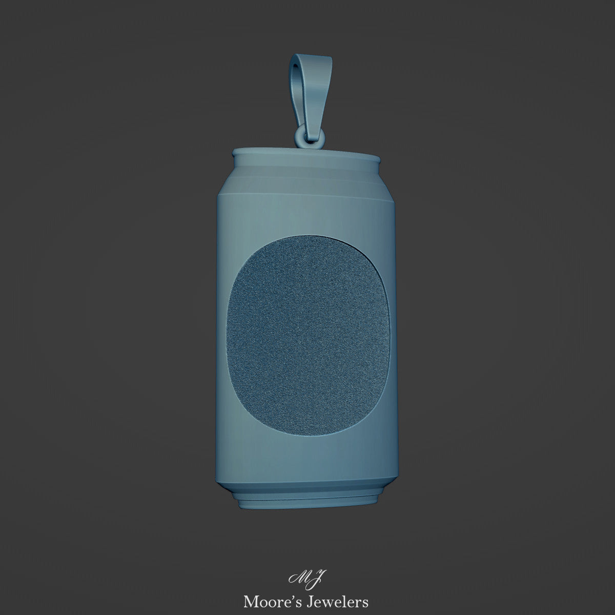 Textured Beer or Soda Can Pendant 3d Model