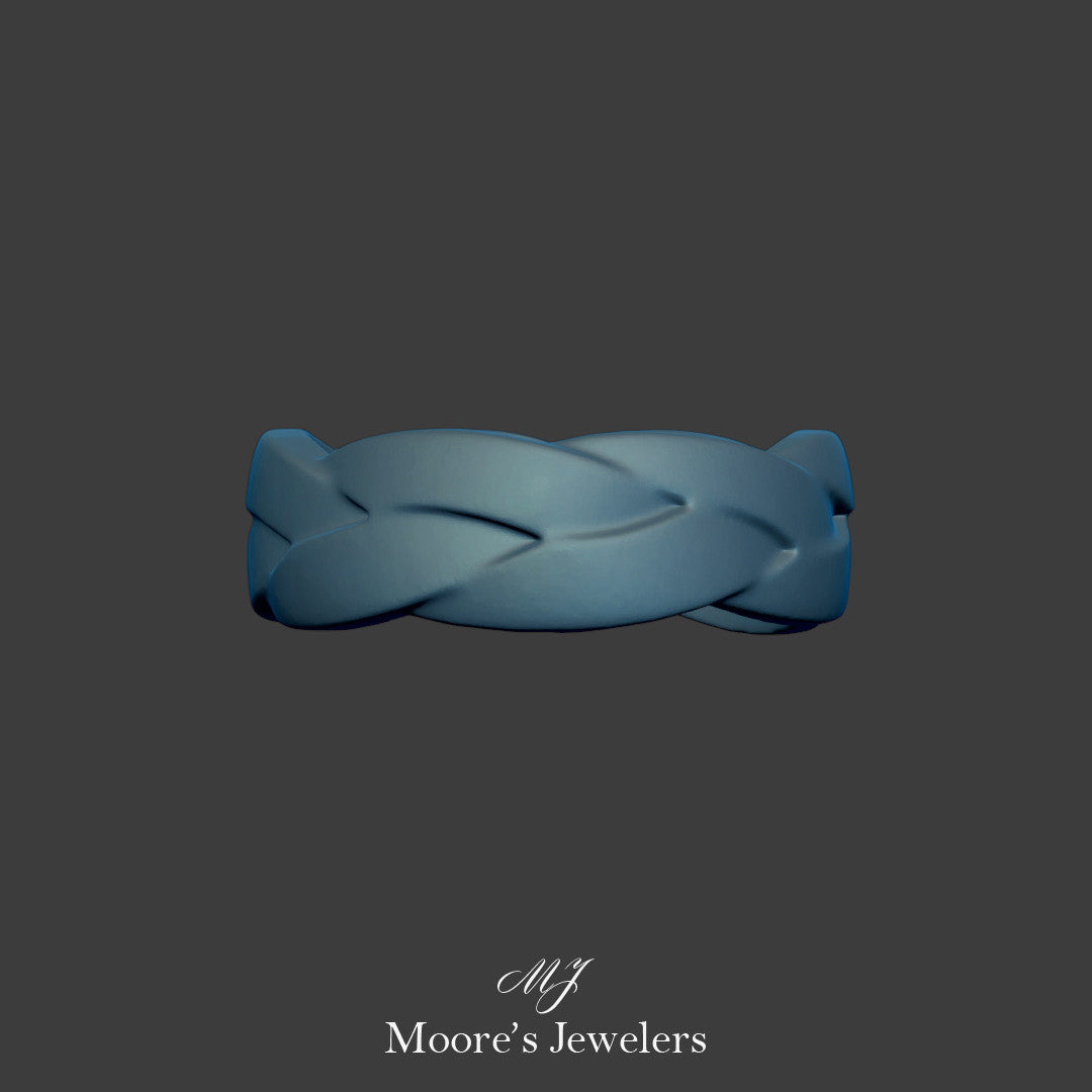 7mm Weave Ring 3d Model