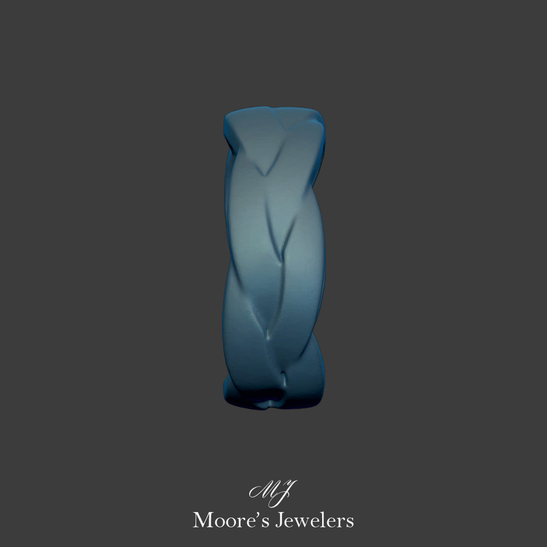 7mm Weave Ring 3d Model