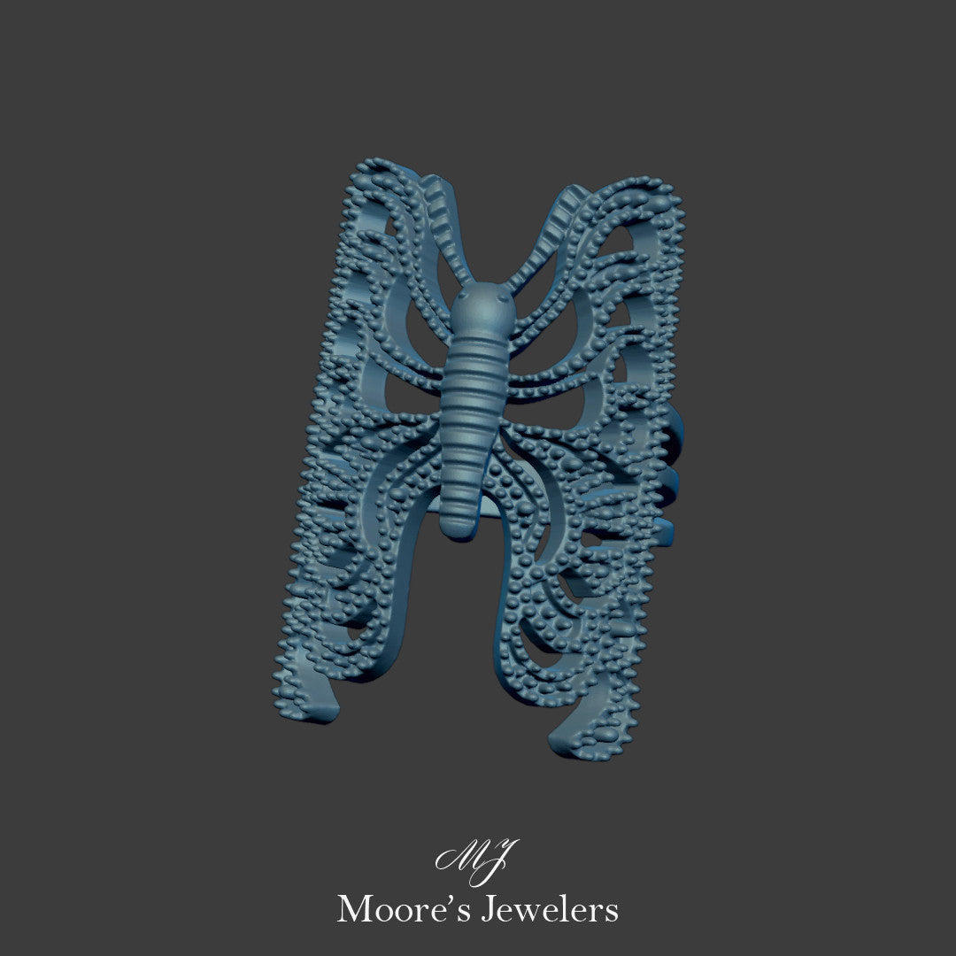 Butterfly Ring 3d Model