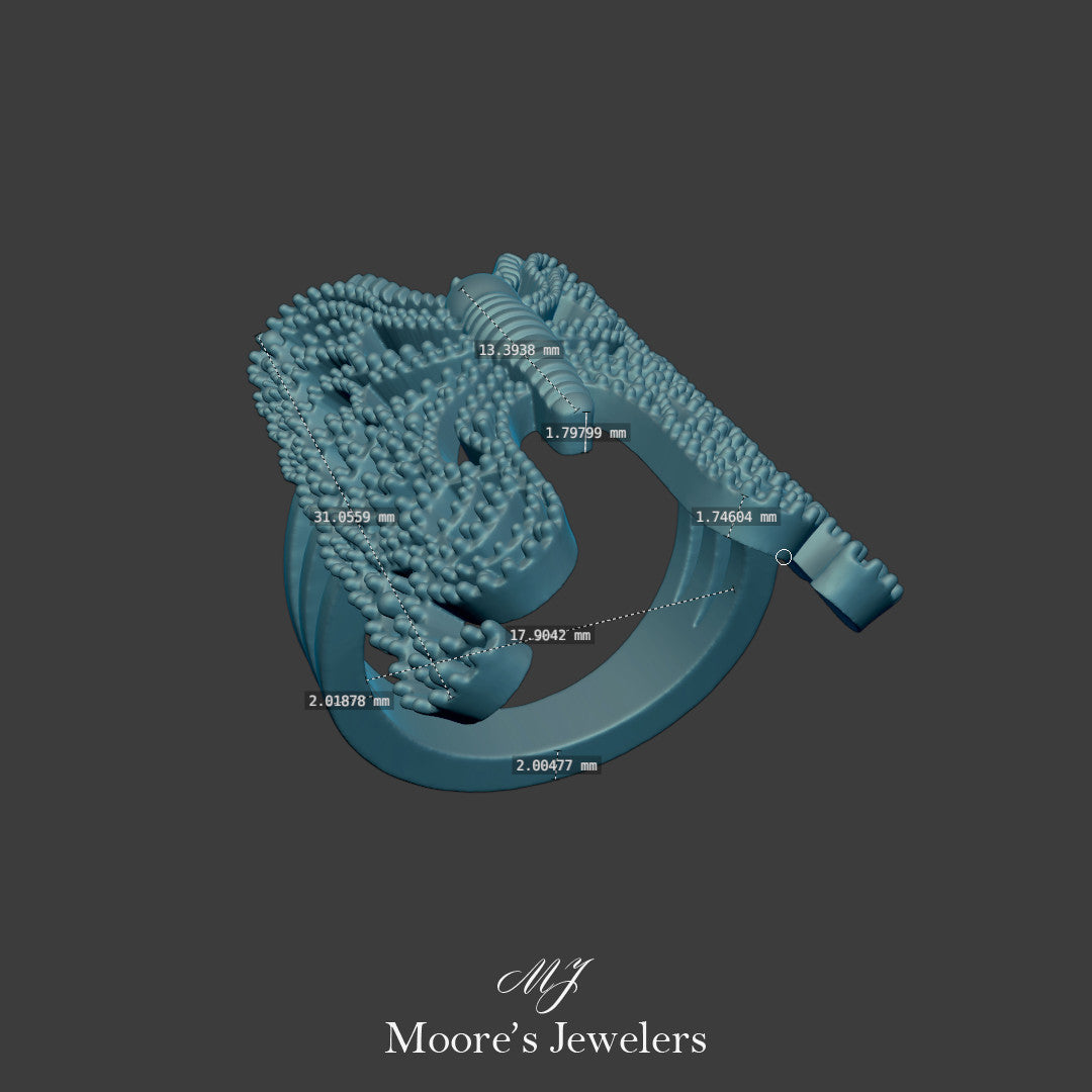 Butterfly Ring 3d Model