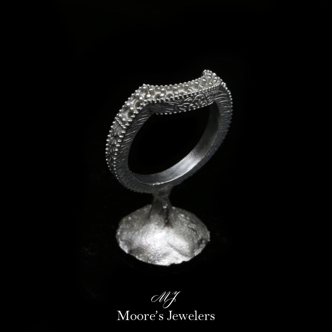 14k White Gold Matching Shadow Band
