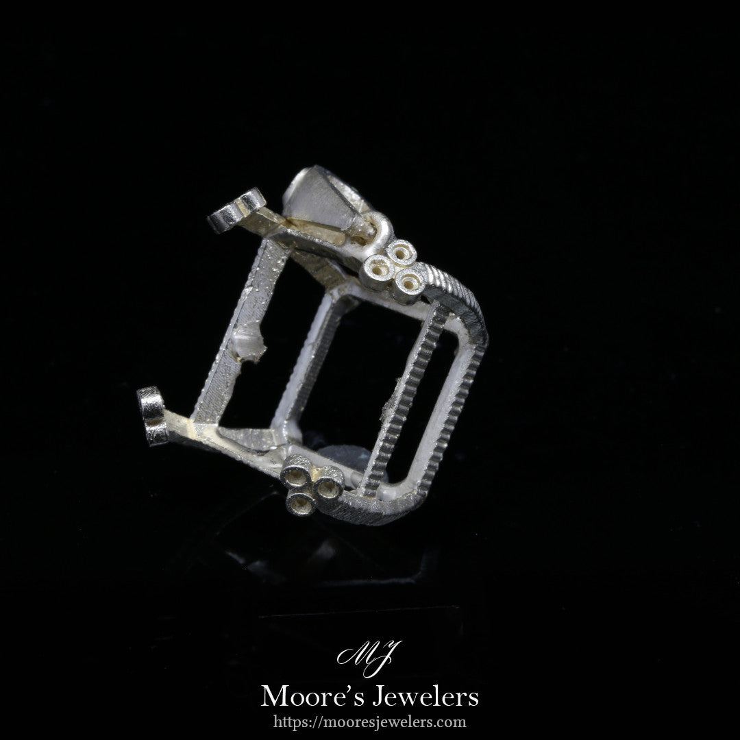 Custom Made Large Emerald Cut Peridot Pendant