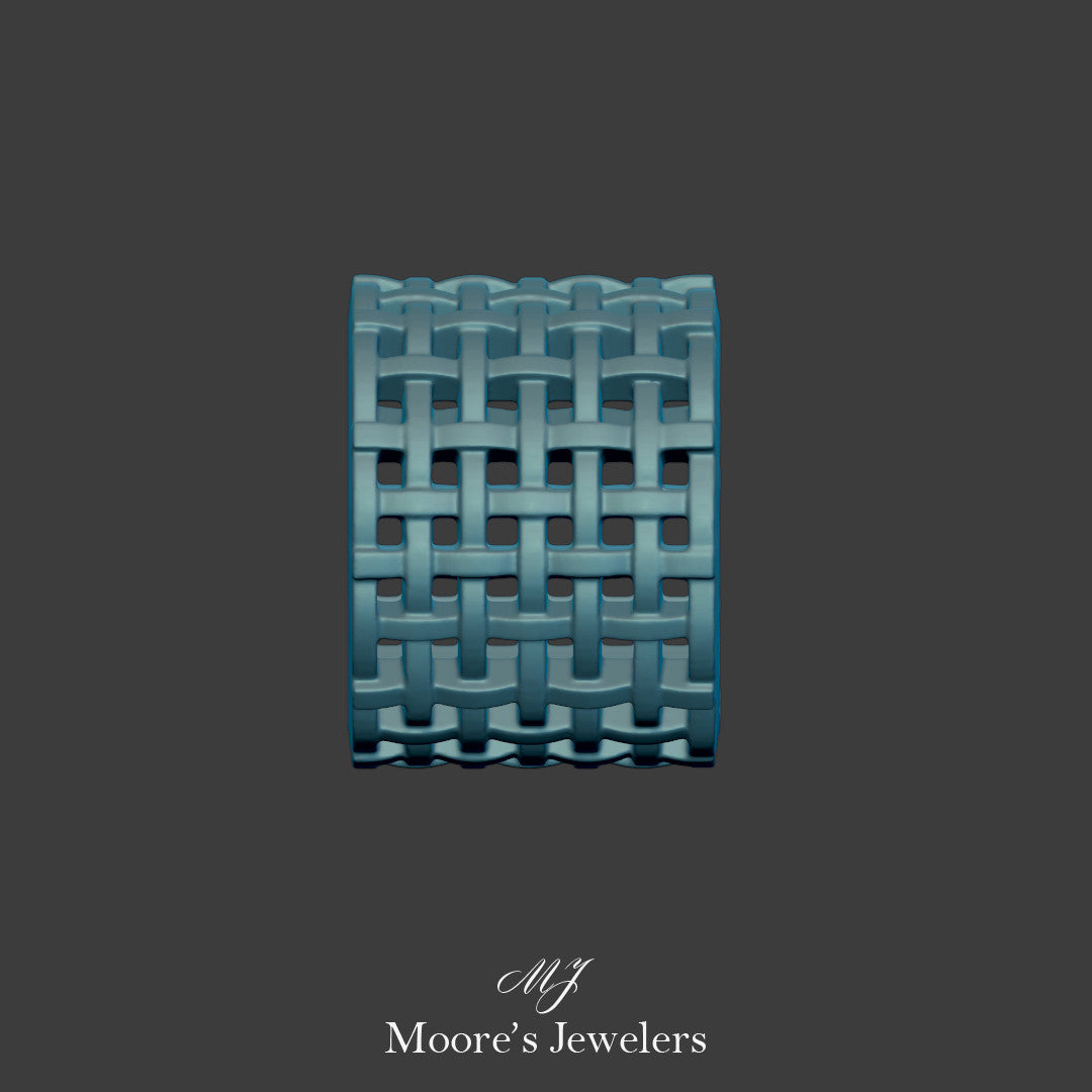 Basket Weave Ring 3d Model