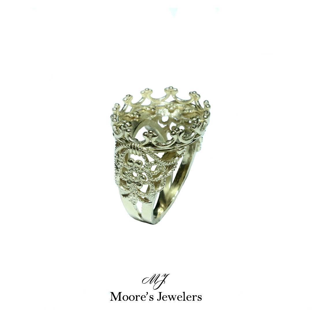 14k Yellow Gold Matching Crown Ring