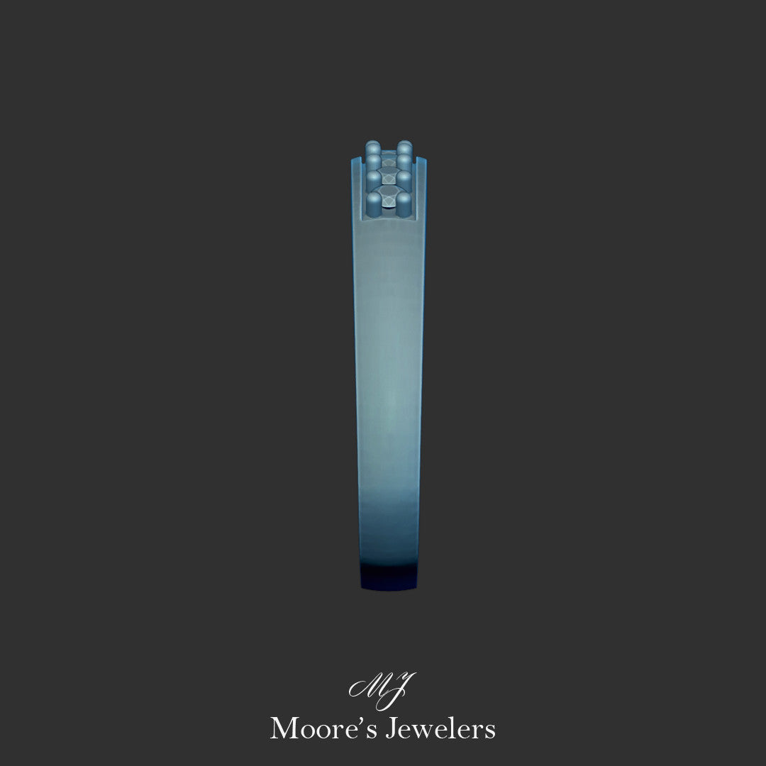 Euro Shank Wedding Band 3d Model