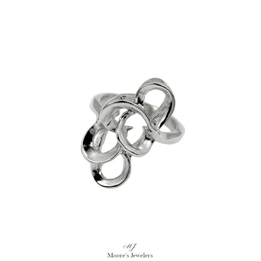 925 Sterling Silver Free Form Ring