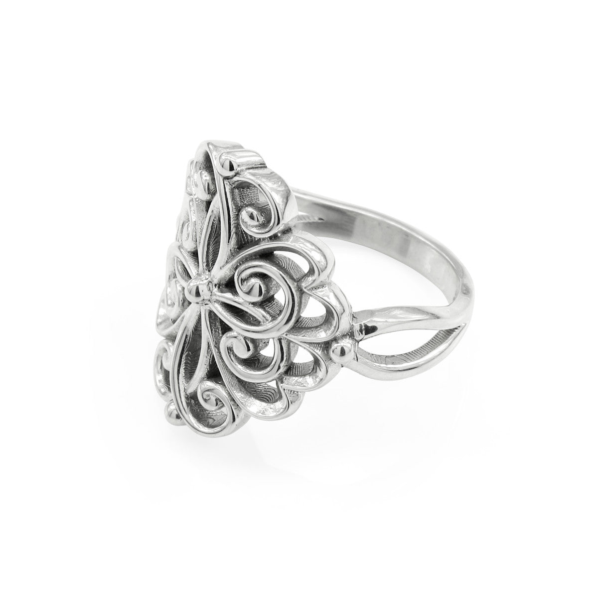 925 Sterling Silver Vintage Interweaving Style Ring