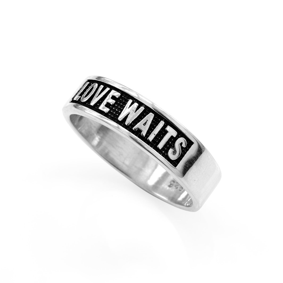 925 Sterling Silver Love Waits Band